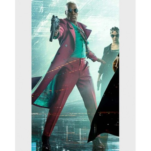 The Matrix Resurrections Morpheus Pink Coat